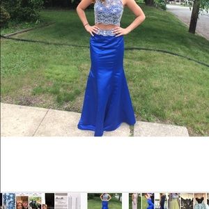 Boubou royal blue dress